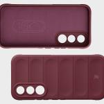 Kit protectie 2 in 1 BizonMobile, Carcasa Bizon Tur si Folie sticla securizata Bizon Glass Edge, compatibil cu Vivo V70 FE, Dark Purple 8 - lerato.ro