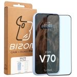 Kit protectie 2 in 1 BizonMobile, Carcasa Bizon Tur si Folie sticla securizata Bizon Glass Edge, compatibil cu Vivo V70, Light Blue 11 - lerato.ro