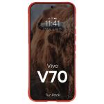 Kit protectie 2 in 1 BizonMobile, Carcasa Bizon Tur si Folie sticla securizata Bizon Glass Edge, compatibil cu Vivo V70, Rosu 7 - lerato.ro