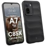 Carcasa Bizon Tur compatibila cu Xiaomi Redmi A7 Pro / Poco C81 / Poco C81 Pro / C85x, Negru 3 - lerato.ro