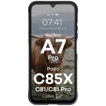 Carcasa Bizon Tur compatibila cu Xiaomi Redmi A7 Pro / Poco C81 / Poco C81 Pro / C85x, Negru 6 - lerato.ro