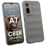 Carcasa Bizon Tur compatibila cu Xiaomi Redmi A7 Pro / Poco C81 / Poco C81 Pro / C85x, Light Grey 3 - lerato.ro