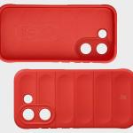 Carcasa Bizon Tur compatibila cu Xiaomi Poco X8 Pro, Rosu 7 - lerato.ro