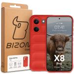 Carcasa Bizon Tur compatibila cu Xiaomi Poco X8 Pro, Rosu 9 - lerato.ro