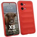 Carcasa Bizon Tur compatibila cu Xiaomi Poco X8 Pro Max, Rosu 3 - lerato.ro
