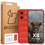 Carcasa Bizon Tur compatibila cu Xiaomi Poco X8 Pro Max, Rosu 9 - lerato.ro
