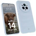 Carcasa Bizon Tur compatibila cu Realme 14 Pro Plus 5G, Light Blue 3 - lerato.ro