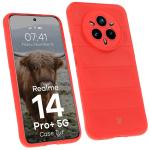 Carcasa Bizon Tur compatibila cu Realme 14 Pro Plus 5G, Rosu 3 - lerato.ro