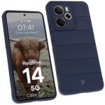 Carcasa Bizon Tur compatibila cu Realme 14 5G, Dark Blue 3 - lerato.ro