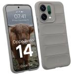 Carcasa Bizon Tur compatibila cu Oppo Reno 14, Light Grey 3 - lerato.ro