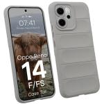 Carcasa Bizon Tur compatibila cu Oppo Reno 14 F / 14 FS, Light Grey 3 - lerato.ro