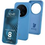 Carcasa Bizon Soft compatibila cu Honor Magic 8 Pro, Albastru 3 - lerato.ro