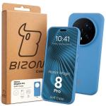 Carcasa Bizon Soft compatibila cu Honor Magic 8 Pro, Albastru 8 - lerato.ro