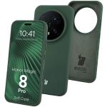 Carcasa Bizon Soft compatibila cu Honor Magic 8 Pro, Dark Green 3 - lerato.ro