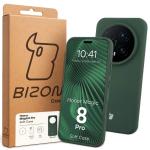 Carcasa Bizon Soft compatibila cu Honor Magic 8 Pro, Dark Green 8 - lerato.ro