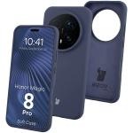 Carcasa Bizon Soft compatibila cu Honor Magic 8 Pro, Dark Blue 3 - lerato.ro