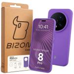 Carcasa Bizon Soft compatibila cu Honor Magic 8 Pro, Mov 8 - lerato.ro