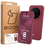 Carcasa Bizon Soft compatibila cu Honor Magic 8 Pro, Dark Purple 8 - lerato.ro