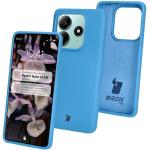 Carcasa Bizon Soft compatibila cu Xiaomi Redmi Note 14 5G, Albastru 3 - lerato.ro
