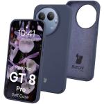 Carcasa Bizon Soft compatibila cu Realme GT 8 Pro, Dark Blue 3 - lerato.ro