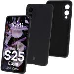 Carcasa Bizon Soft compatibila cu Samsung Galaxy S25 Edge, Negru 3 - lerato.ro
