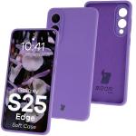 Carcasa Bizon Soft compatibila cu Samsung Galaxy S25 Edge, Mov 3 - lerato.ro