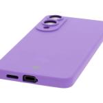 Carcasa Bizon Soft compatibila cu Samsung Galaxy S25 Edge, Mov 4 - lerato.ro