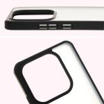 Carcasa Bizon Angelo compatibila cu Xiaomi Redmi Note 14 5G, Transparent / Negru 4 - lerato.ro