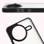 Carcasa Bizon Angelo compatibila cu Xiaomi Poco F7 Pro, Transparent / Negru 4 - lerato.ro