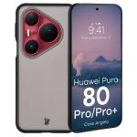 Carcasa Bizon Angelo compatibila cu Huawei Pura 80 Pro / Pro Plus, Transparent / Negru 3 - lerato.ro
