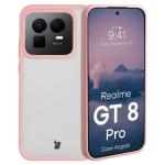 Carcasa Bizon Angelo compatibila cu Realme GT 8 Pro, Transparent / Roz 3 - lerato.ro