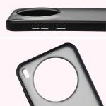 Carcasa Bizon Angelo compatibila cu Vivo X300, Transparent / Negru 4 - lerato.ro