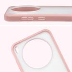 Carcasa Bizon Angelo compatibila cu Vivo X300, Transparent / Roz 4 - lerato.ro