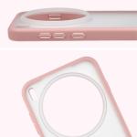 Carcasa Bizon Angelo compatibila cu Vivo X300 Pro, Transparent / Roz 4 - lerato.ro