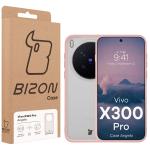 Carcasa Bizon Angelo compatibila cu Vivo X300 Pro, Transparent / Roz 7 - lerato.ro