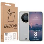Carcasa Bizon Angelo compatibila cu Honor Magic 8 Lite, Transparent / Bej 7 - lerato.ro