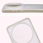 Carcasa Bizon Angelo compatibila cu Vivo X300 Ultra, Transparent / Bej 4 - lerato.ro