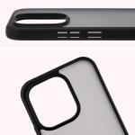 Carcasa Bizon Angelo compatibila cu Vivo V70 5G, Transparent / Negru 4 - lerato.ro
