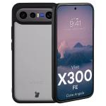 Carcasa Bizon Angelo compatibila cu Vivo X300 FE, Transparent / Negru 3 - lerato.ro