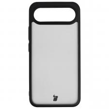 Carcasa Bizon Angelo compatibila cu Vivo X300 FE, Transparent / Negru