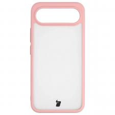 Carcasa Bizon Angelo compatibila cu Vivo X300 FE, Transparent / Roz