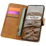 Husa flip cover Bizon Pocket compatibila cu Xiaomi Redmi Note 14 5G / Poco M7 Pro 5G, Maro 3 - lerato.ro
