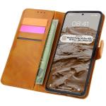 Husa flip cover Bizon Pocket compatibila cu Xiaomi Redmi Note 14 Pro 5G / Poco X7, Maro 3 - lerato.ro