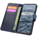 Husa flip cover Bizon Pocket compatibila cu Xiaomi Redmi Note 14 Pro 5G / Poco X7, Navy Blue 3 - lerato.ro