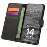 Husa flip cover Bizon Pocket compatibila cu Realme 14 Pro 5G, Negru 3 - lerato.ro