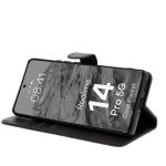 Husa flip cover Bizon Pocket compatibila cu Realme 14 Pro 5G, Negru 6 - lerato.ro