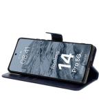 Husa flip cover Bizon Pocket compatibila cu Realme 14 Pro 5G, Navy Blue 6 - lerato.ro