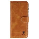 Husa flip cover Bizon Pocket compatibila cu Vivo X300, Maro 2 - lerato.ro