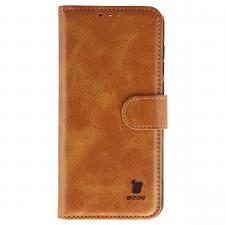 Husa flip cover Bizon Pocket compatibila cu Vivo X300, Maro