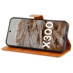 Husa flip cover Bizon Pocket compatibila cu Vivo X300, Maro 6 - lerato.ro